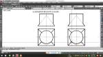 《土木工程制图》（30）圆柱体与四棱锥相交求相贯线