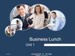 Unit 1 Business Lunch 演示文稿
